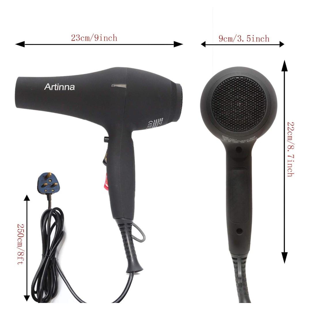 A632 Artinna Hair Dryer 2100W Lightweight Hairdryer With Diffuser