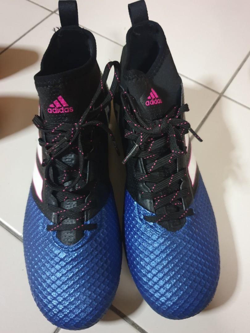 Adidas Ace 17.2 Primemesh FG Men's Football Boots Blue/Black, Sports, Sports  Apparel on Carousell