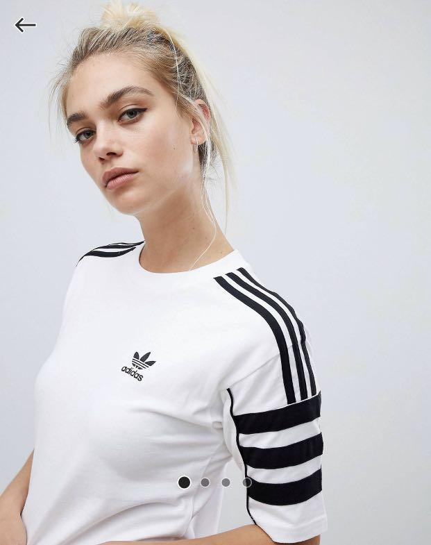 Adidas Originals Authentic Three Stripe Sleeve T-Shirt, Men's & Tshirts & Polo Shirts on Carousell