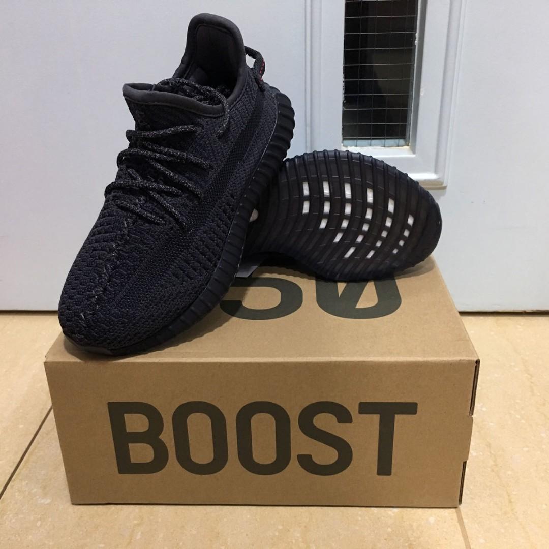 ADIDAS YEEZY BOOST 350 V2 BLACK FU9013 KIDS NON REFLECTIVE STATIC BRED RED Carousell