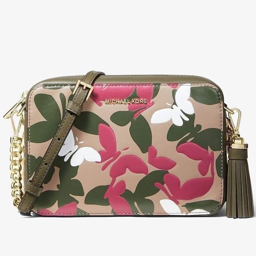 michael kors camo crossbody bag