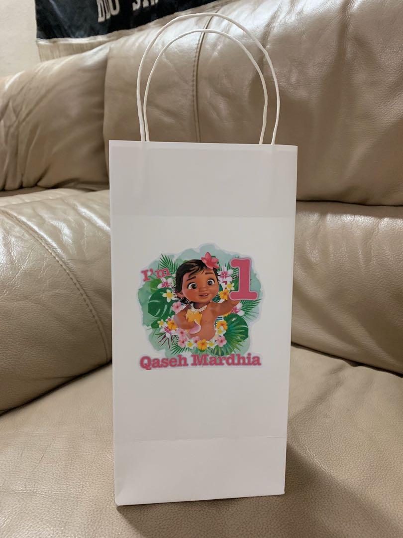 Baby Moana Goodie Or Paper Bag Design Craft Handmade Craft On Carousell