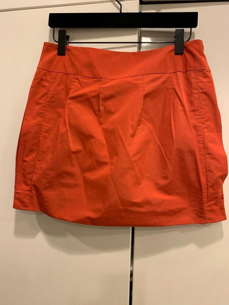 BCBG orange mini skirt (Category: Skirts) located in Manila. Submitted by allthingsmustgo88 (Listing ID 259110183, Image 1). Description: .