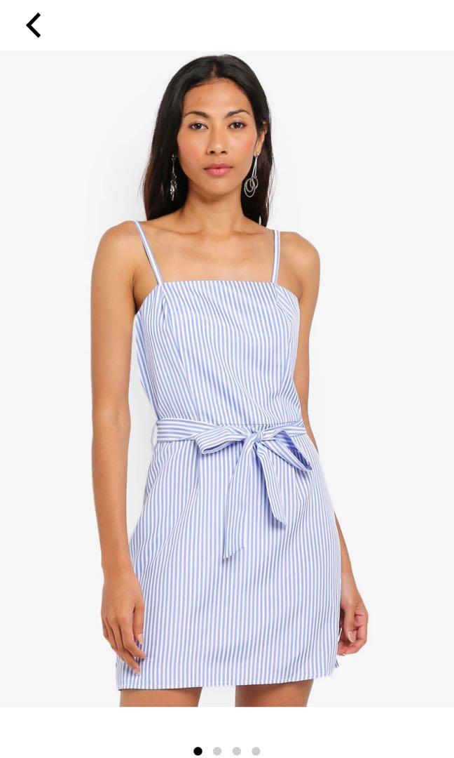 Striped spaghetti strap dress Clearance
