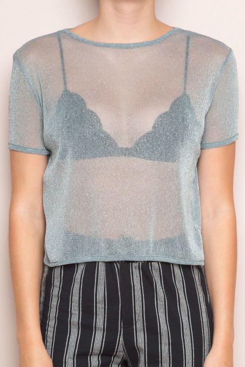 brandy melville sheer top