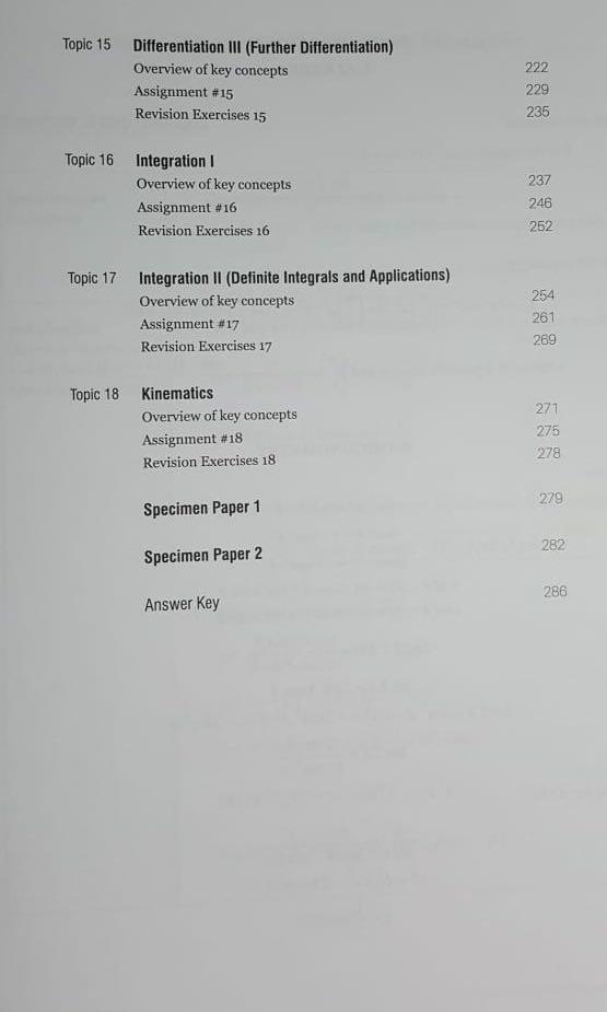 Mathematics O Level Syllabus