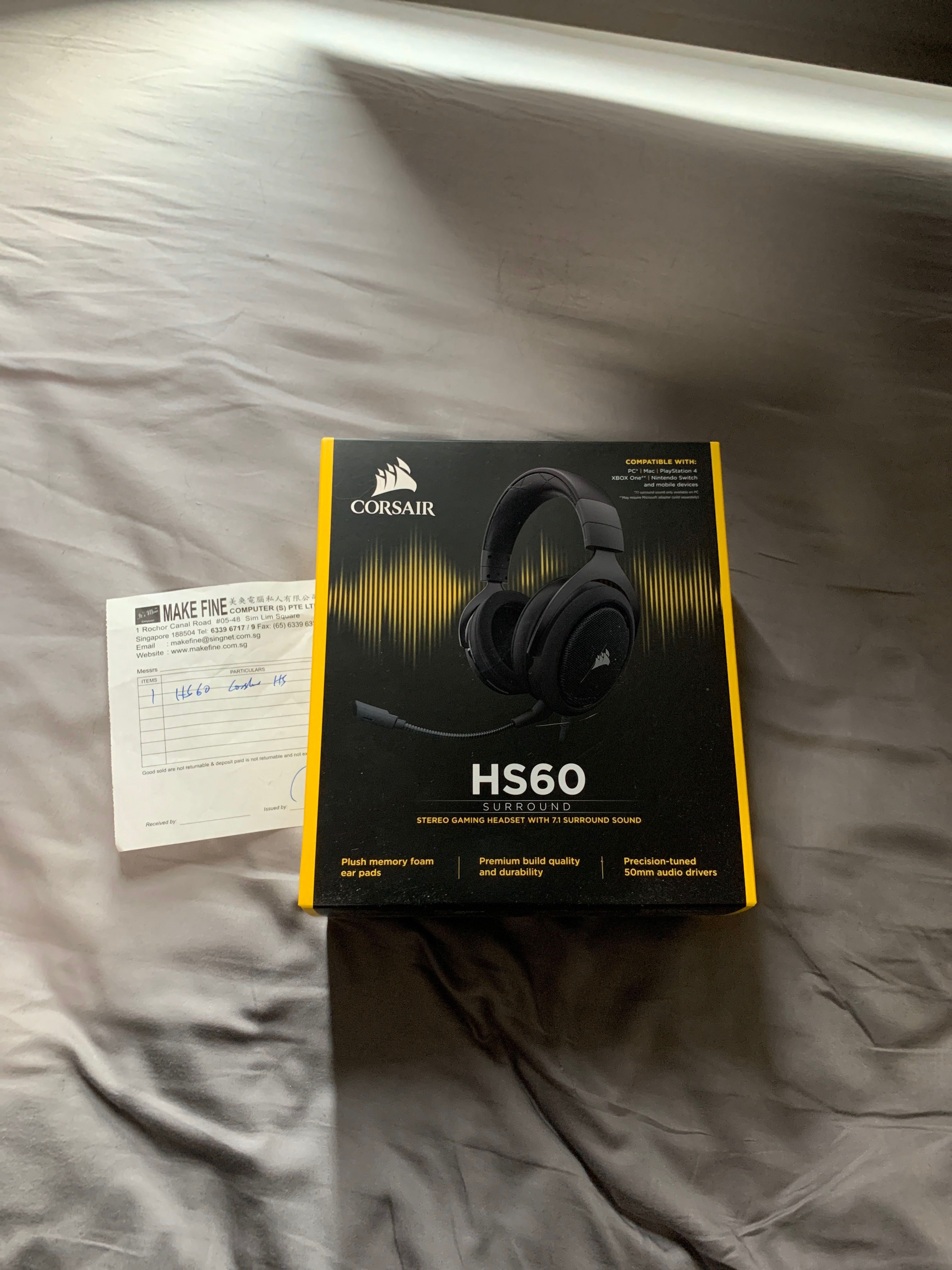corsair hs60 not working