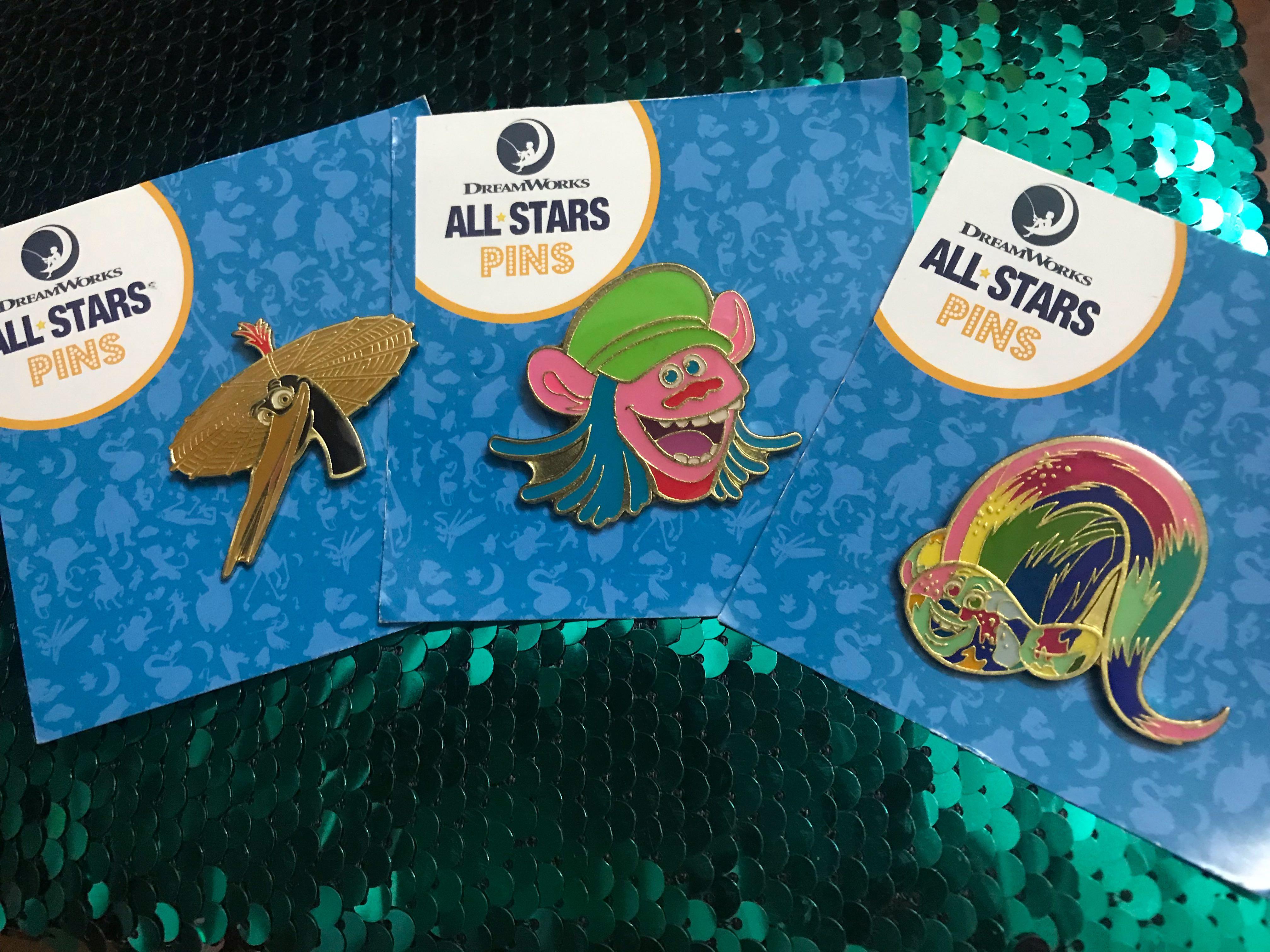 dreamworks all stars pins, Luxury, Accessories on Carousell