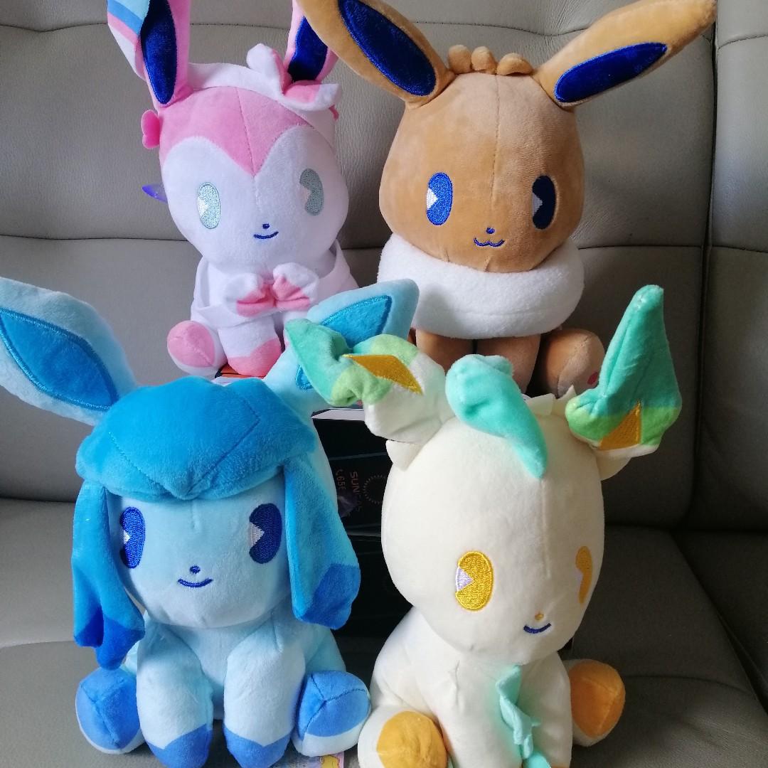 Eevee Evolution Pokemon Plush Soft Toy Eevee Espeon Vaporean Leafeon Hobbies Toys Toys Games On Carousell