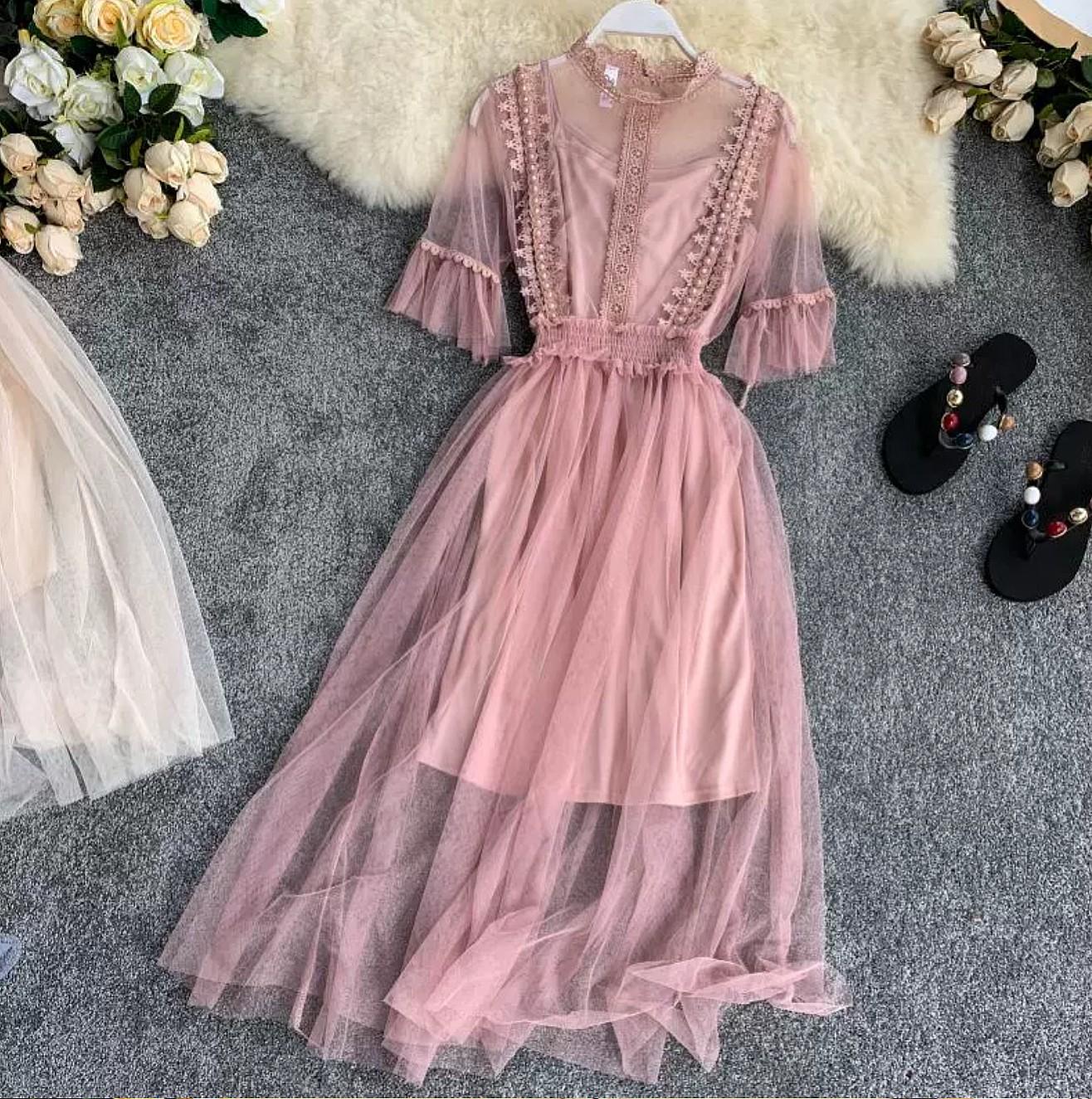 cheap light pink dresses