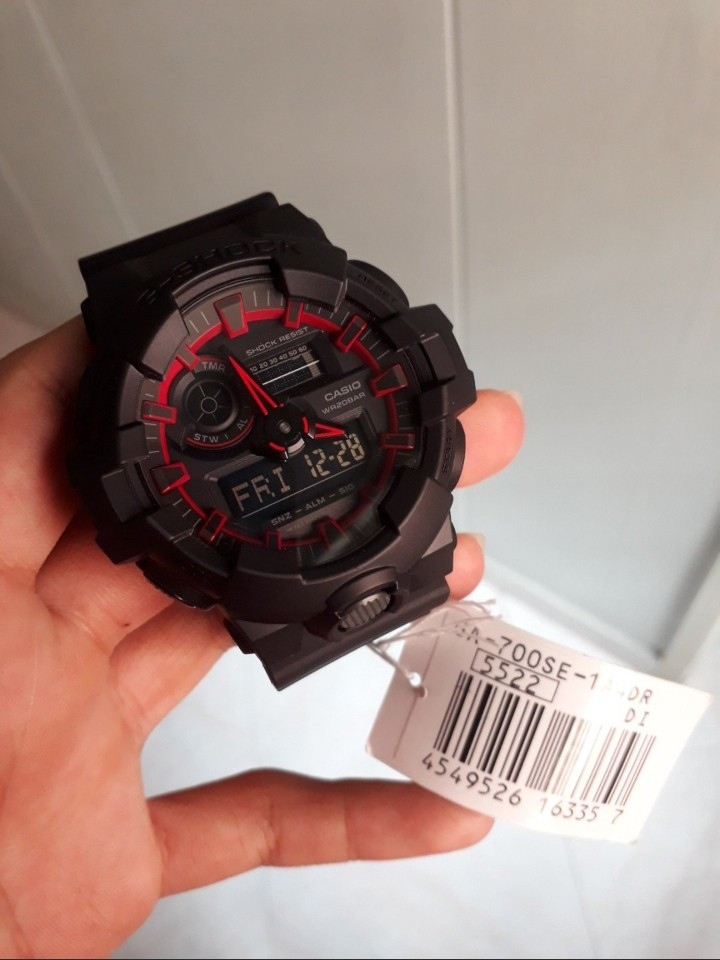 G Shock Ga 700 Black Red Watch Mobile Phones Gadgets Wearables