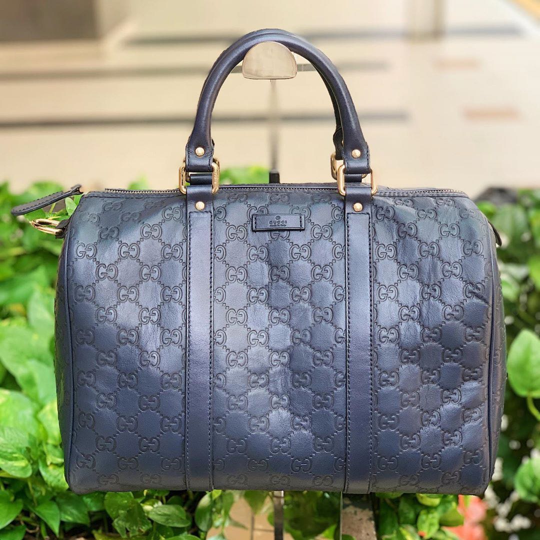 Gucci Guccissima Leather Joy Boston Bag Luxury Bags Wallets on