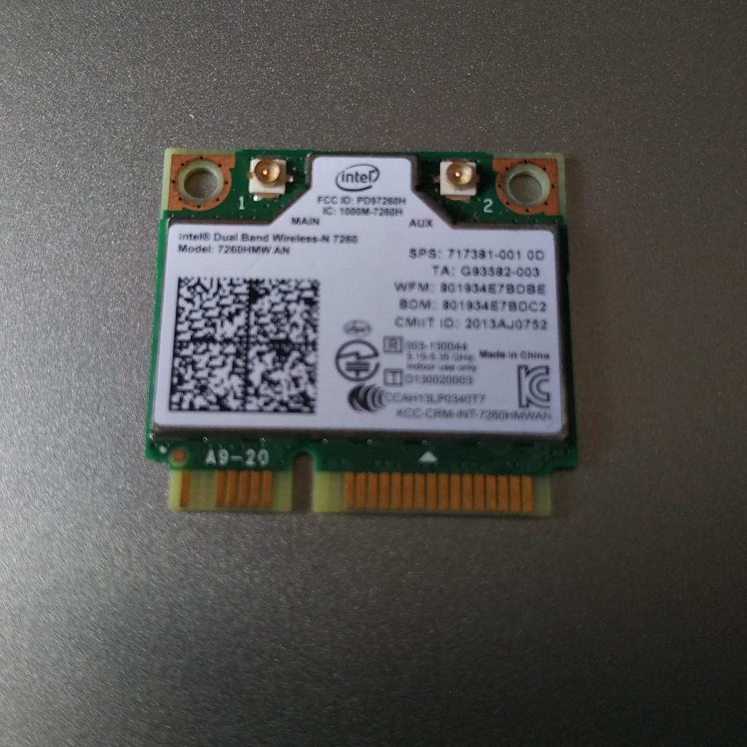 Intel Dual Band Wireless N 7260 7260hmw 7260an 7260hmwan Half Mini Pci E Bluetooth4 0 For Laptop Electronics Computer Parts Accessories On Carousell