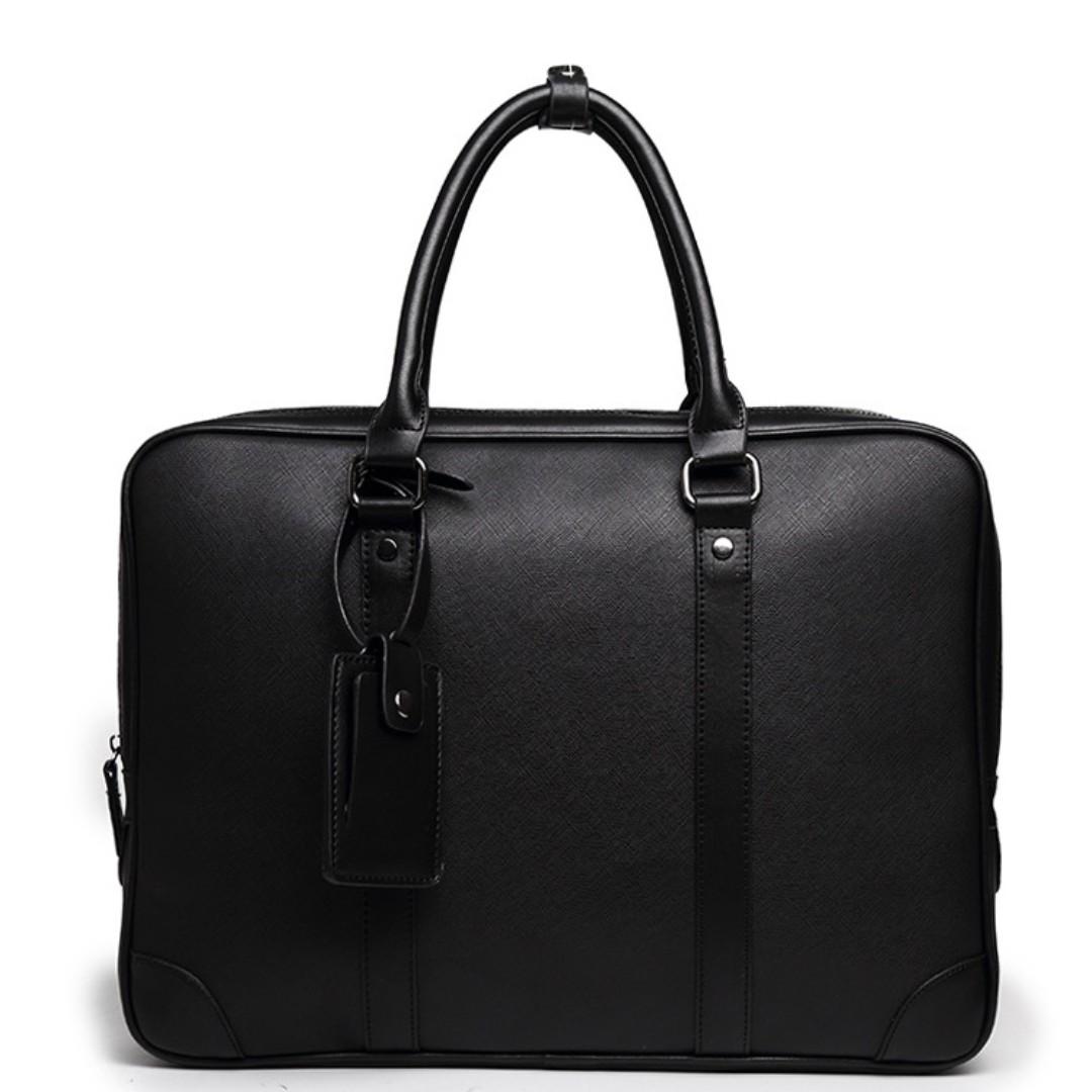 Lara Plain Zipper Briefcase, Men's Fashion, Bags, Briefcases on Carousell