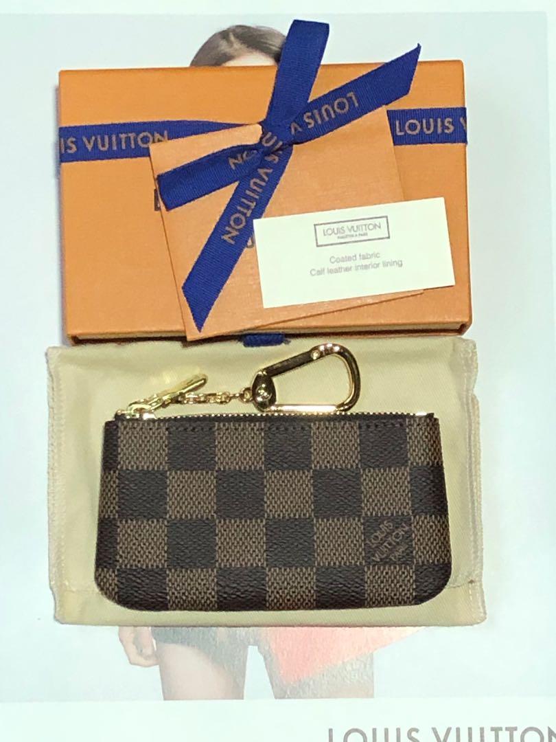 Louis Vuitton LV Key Pouch Damier Ebene, Luxury, Bags & Wallets on Carousell