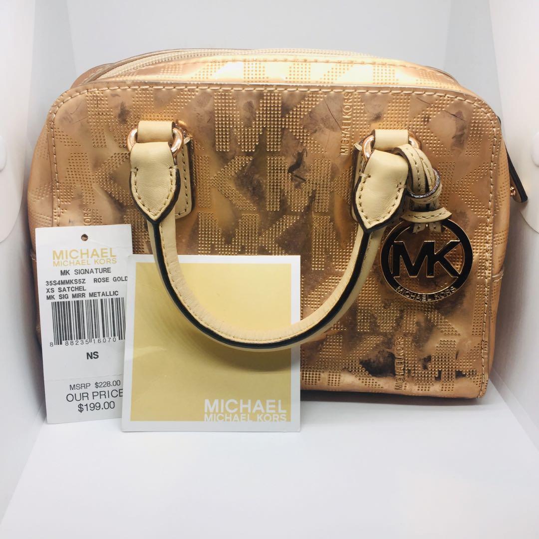 michael kors gold bag, Luxury, Bags & Wallets on Carousell