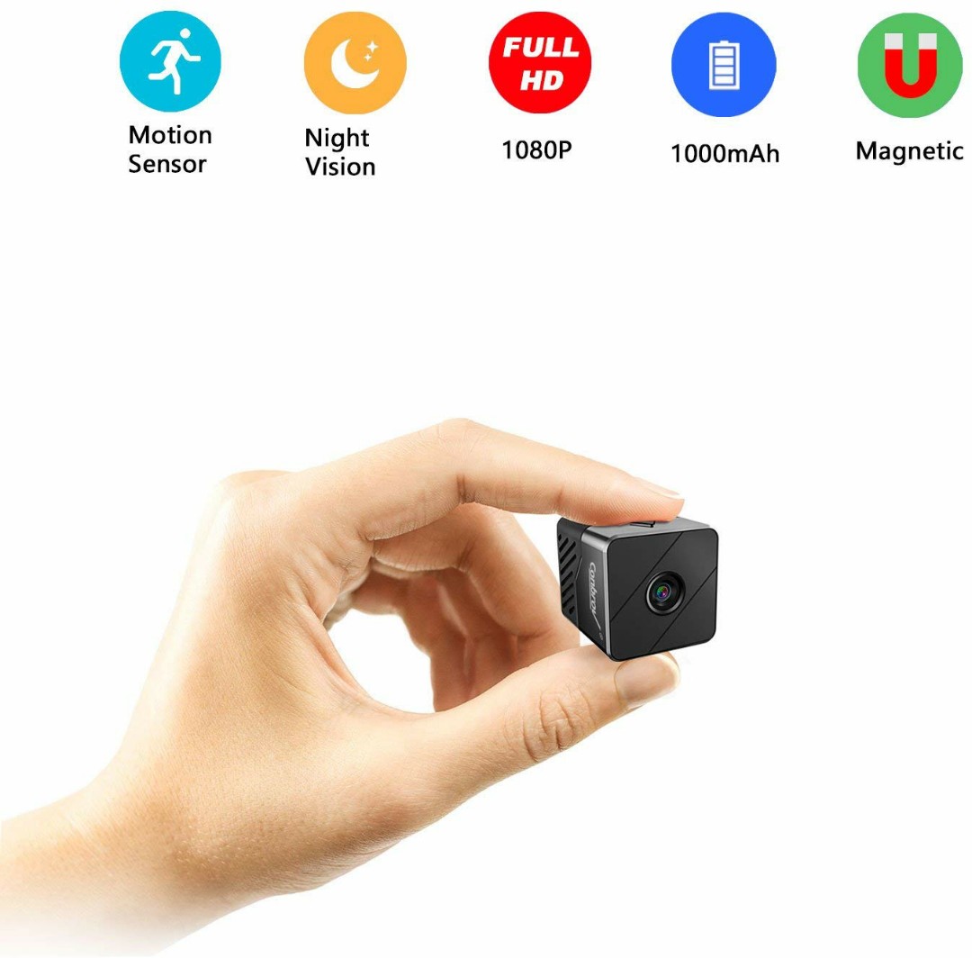 Mini Surveillance Camera Conbrov T33 1080P HD Portable Video