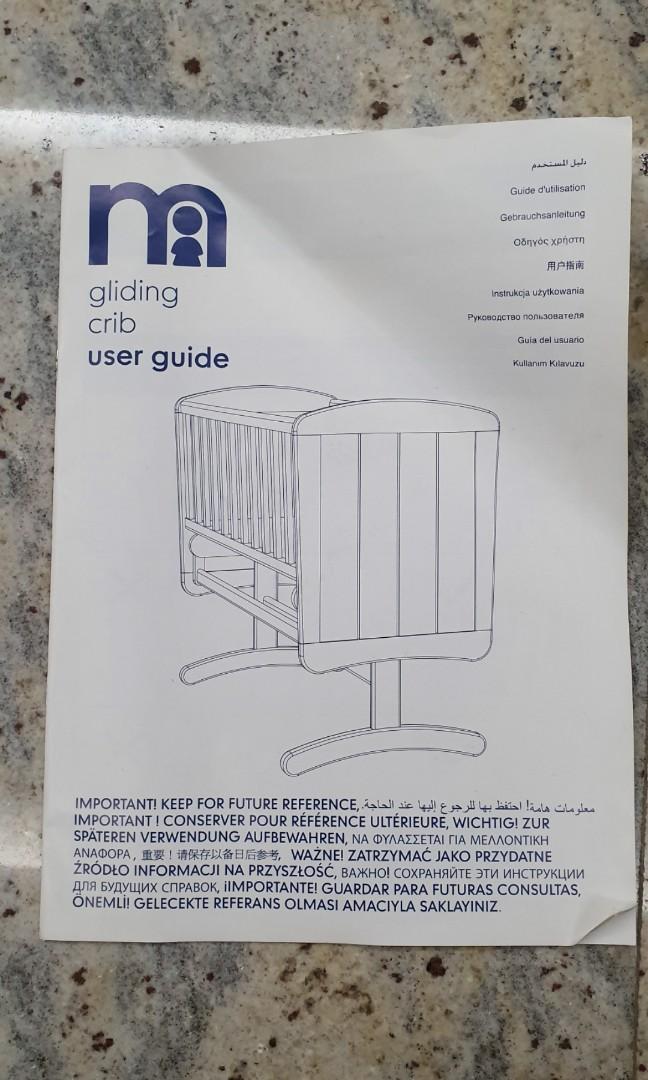 Mothercare glider on sale crib deluxe instructions