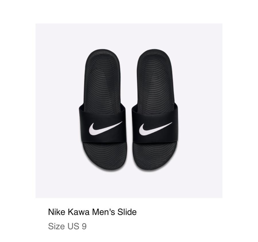 nike slides kawa men's