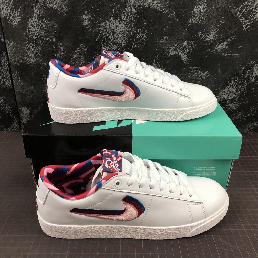 Nike Sb Blazer Low x Parra Men s Fashion Footwear Sneakers on Carousell