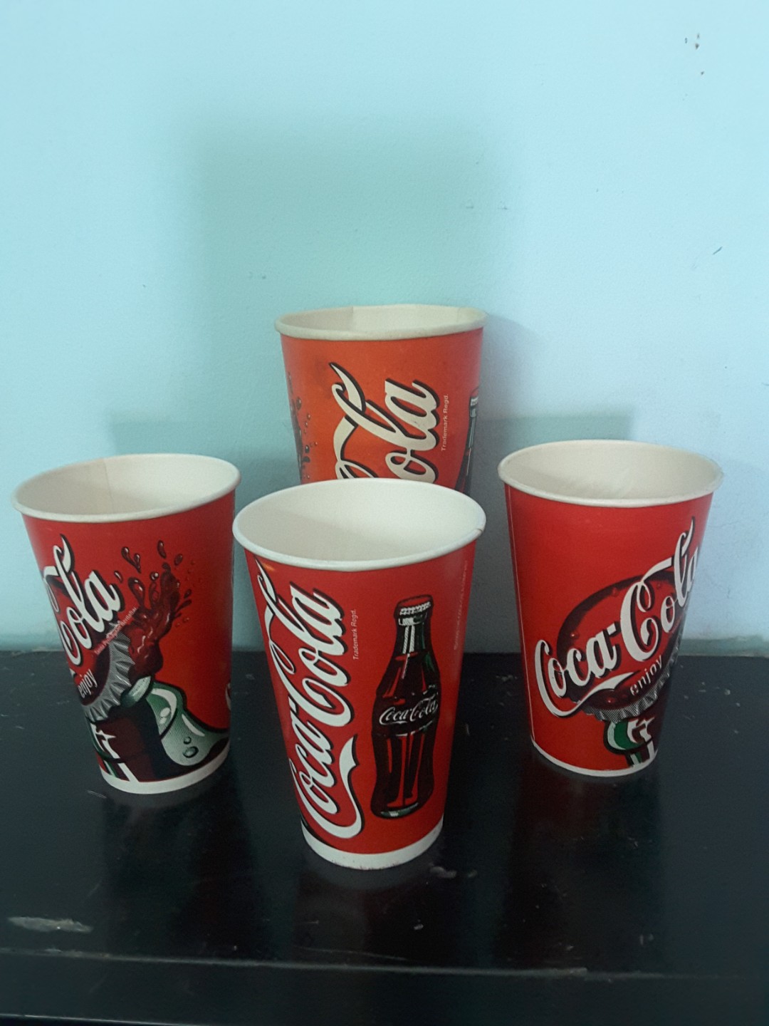 Old vintage 1999 coca cola paper cup