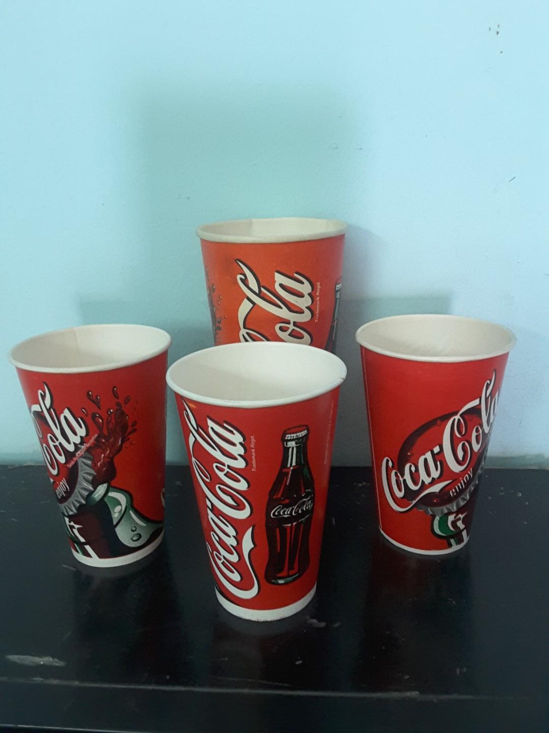 Old vintage 1999 coca cola paper cup