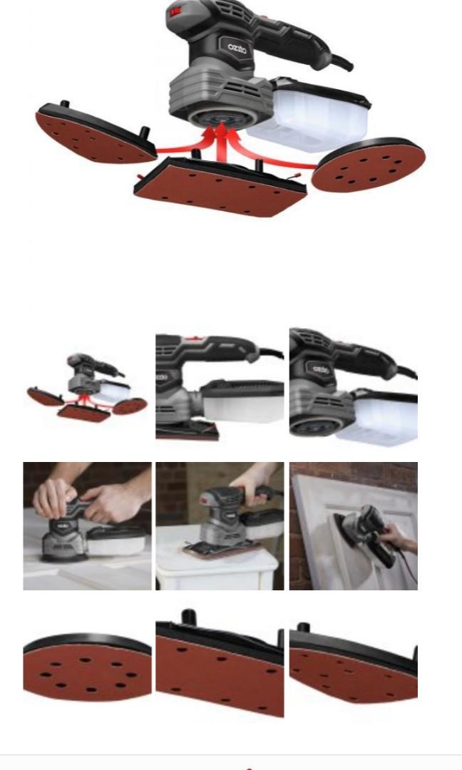 Ozito multi sander kit, Furniture & Home Living, Cleaning & Homecare