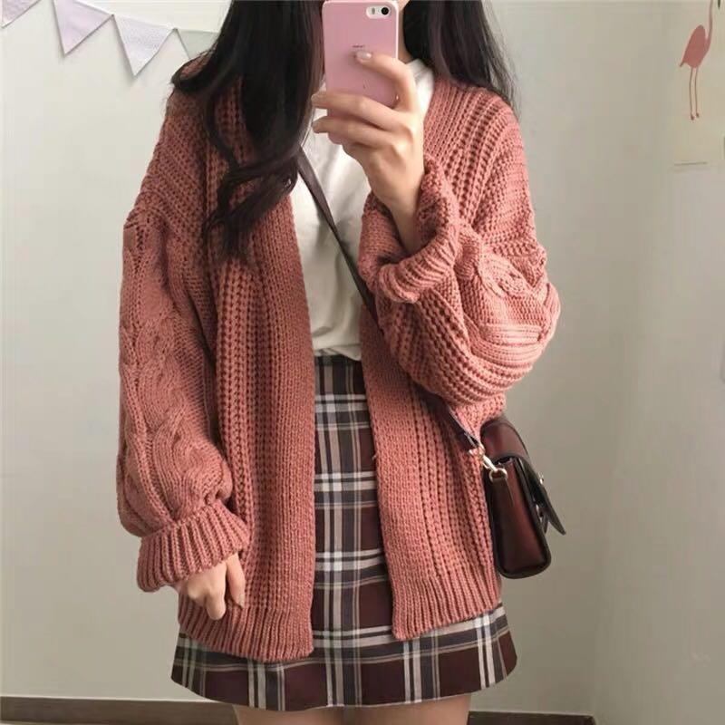 oversized cardigan korean