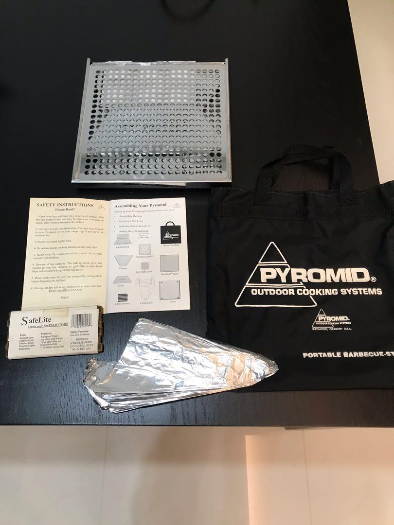 PYROMID BBQ Grill SET, Travel, Travel Essentials, Outdoor & Camping on ...