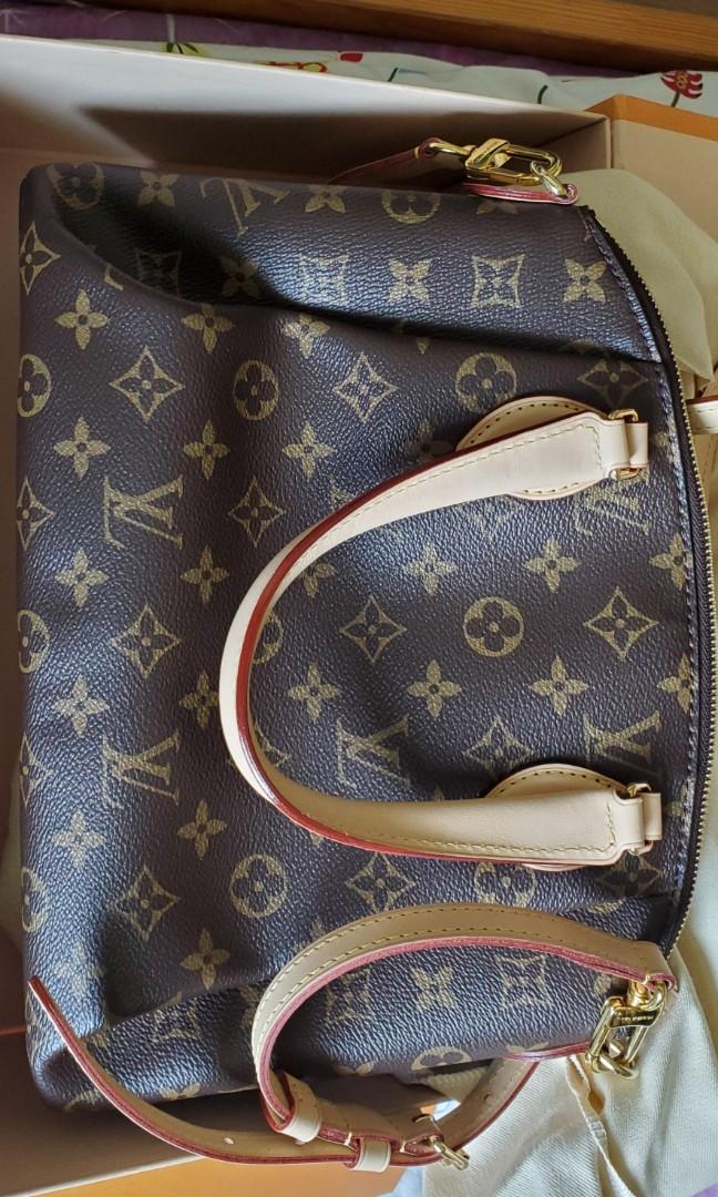 💚SOLD💚 💵1595 LOUIS VUITTON Monogram Rivoli PM Retails 💵1900+ Brown  Coated Canvas ⚡️SOLD OUT AT LV⚡️ LV Monogram Brass Hardware Calf…