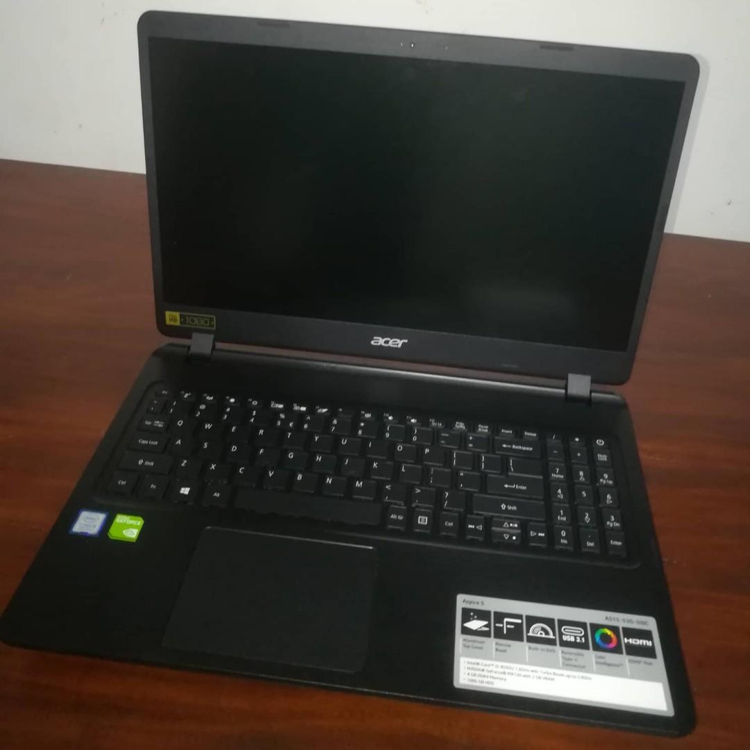 Rush Sale Acer Aspire 5 A515 53gjc I5 8th Gen 2gb Mx130 4gb Ram 1tb Hdd 15 6 Fhd Electronics Computers Laptops On Carousell