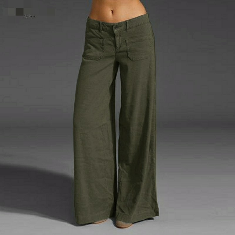 Low waist wide leg pants outlet