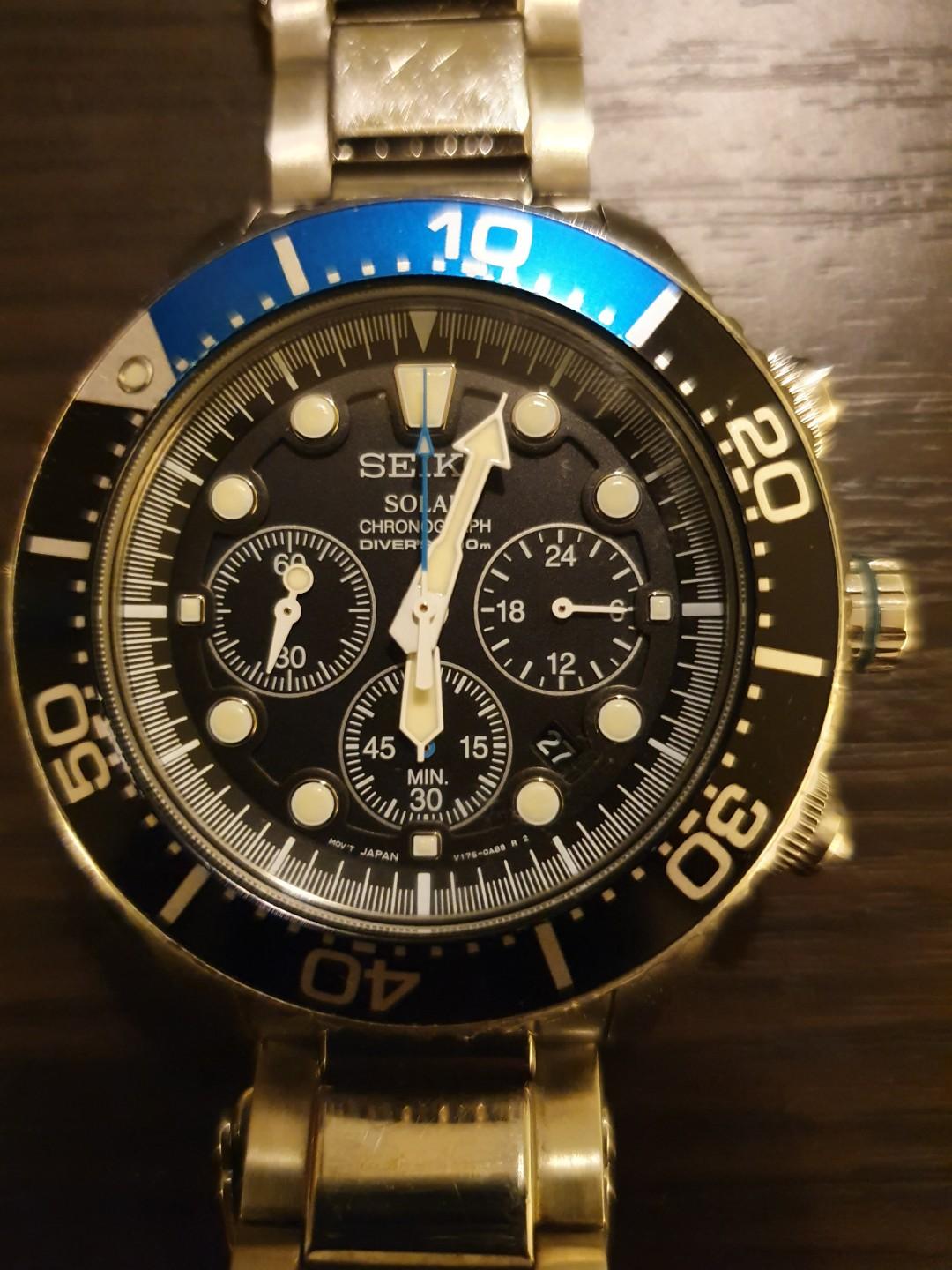 seiko silvertone solar