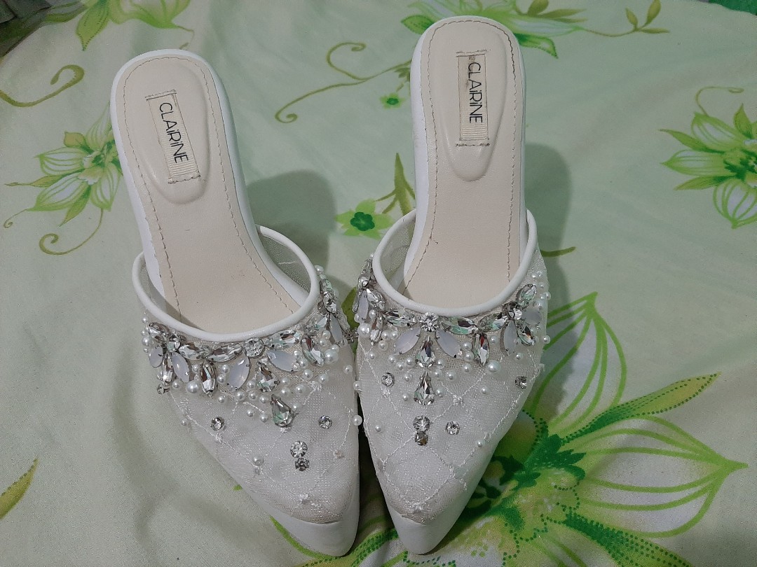 Sepatu Pernikahan Wedding Shoes Sepatu Wisuda Sepatu Kebaya Sepatu Lamaran Fesyen Wanita Sepatu Di Carousell