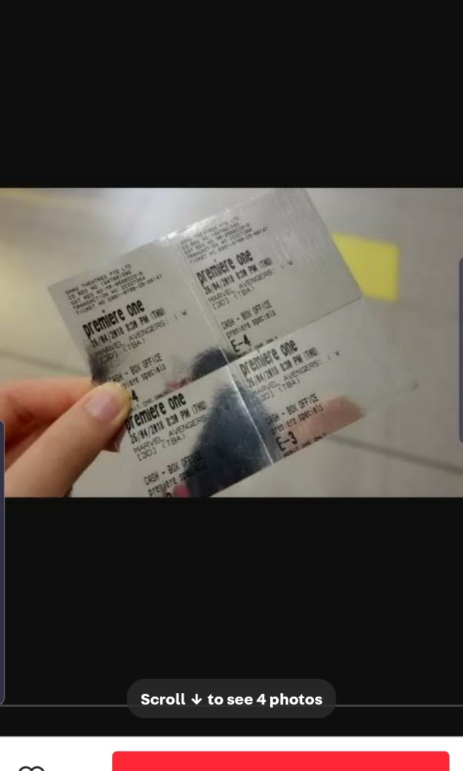 premiere movie ticket