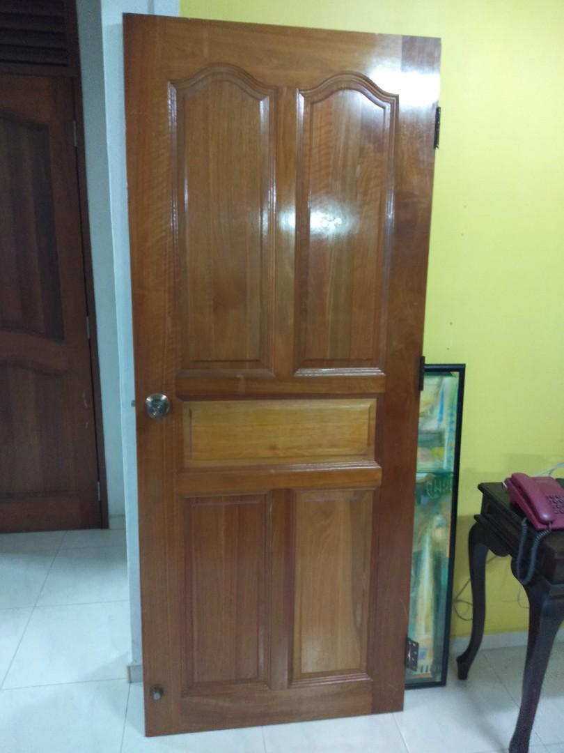 Solid Nyatoh Bedroom Door Height 203cm And Width 83cm