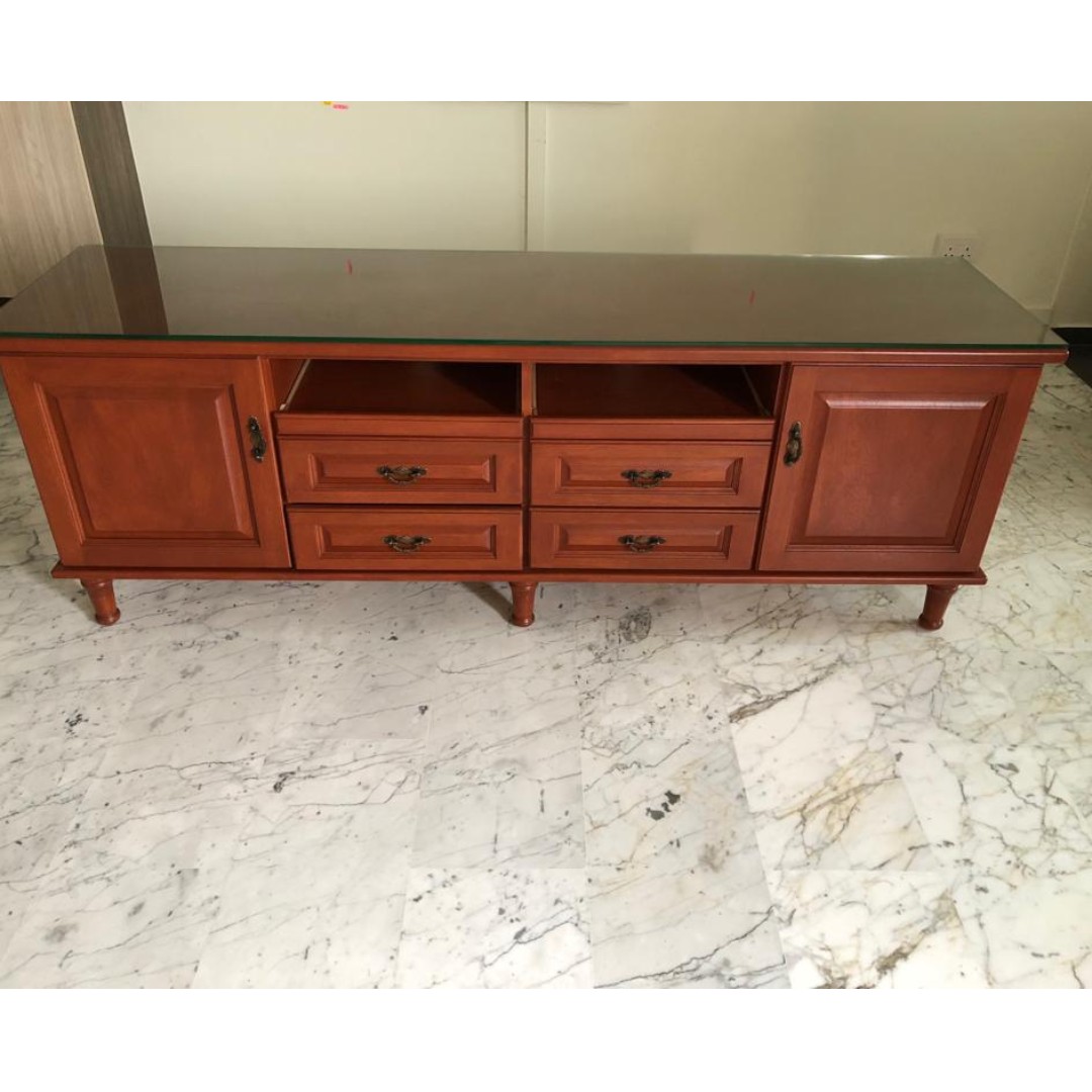 Solid Wood TV Console/Cabinet, Furniture & Home Living, Furniture, TV