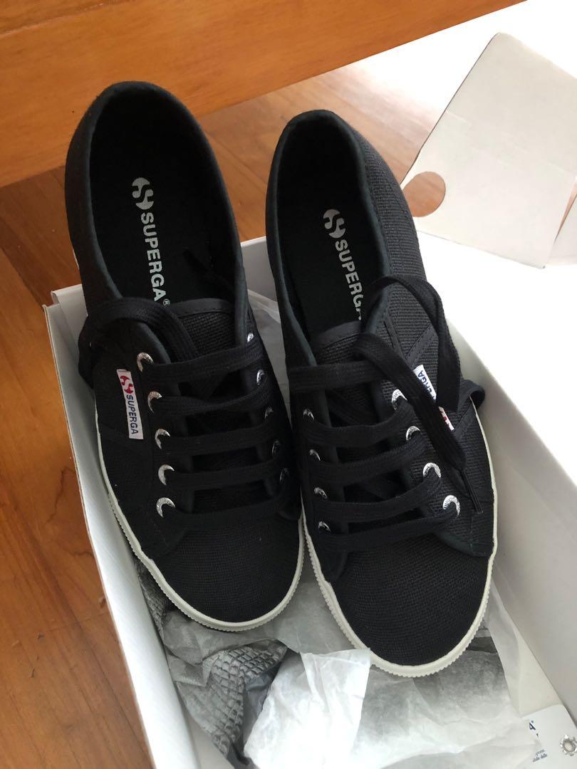 superga black platform shoes