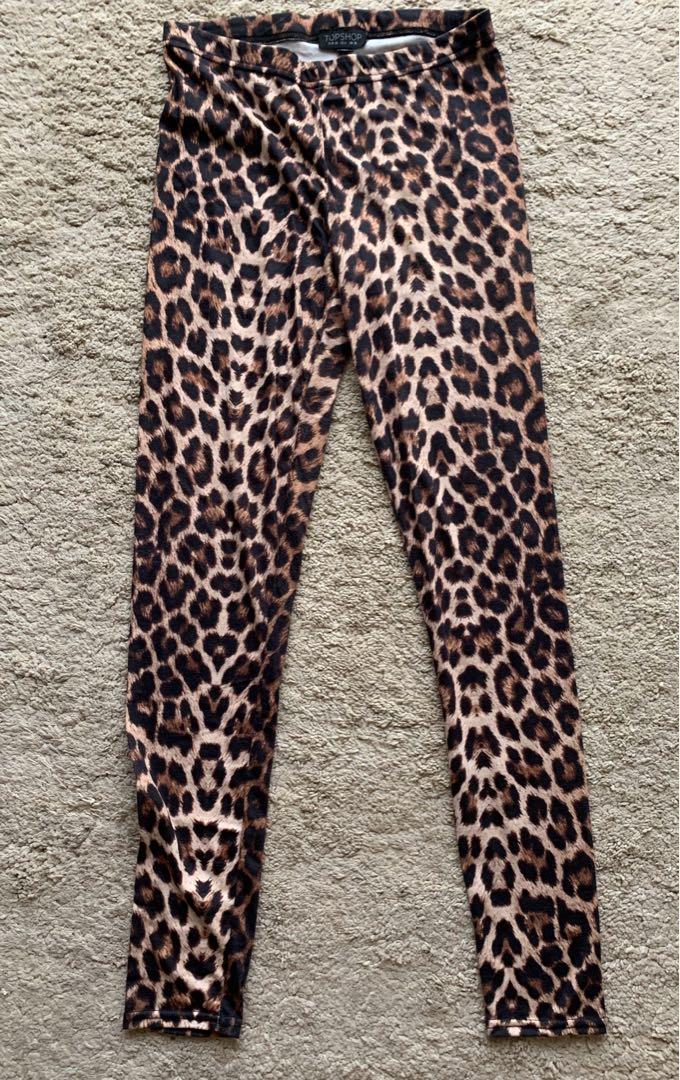 Topshop leopard print leggings hot sale