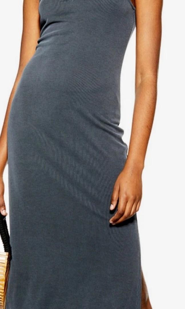 slim fit dress slacks Ribbed long dress – Calliope main image 0