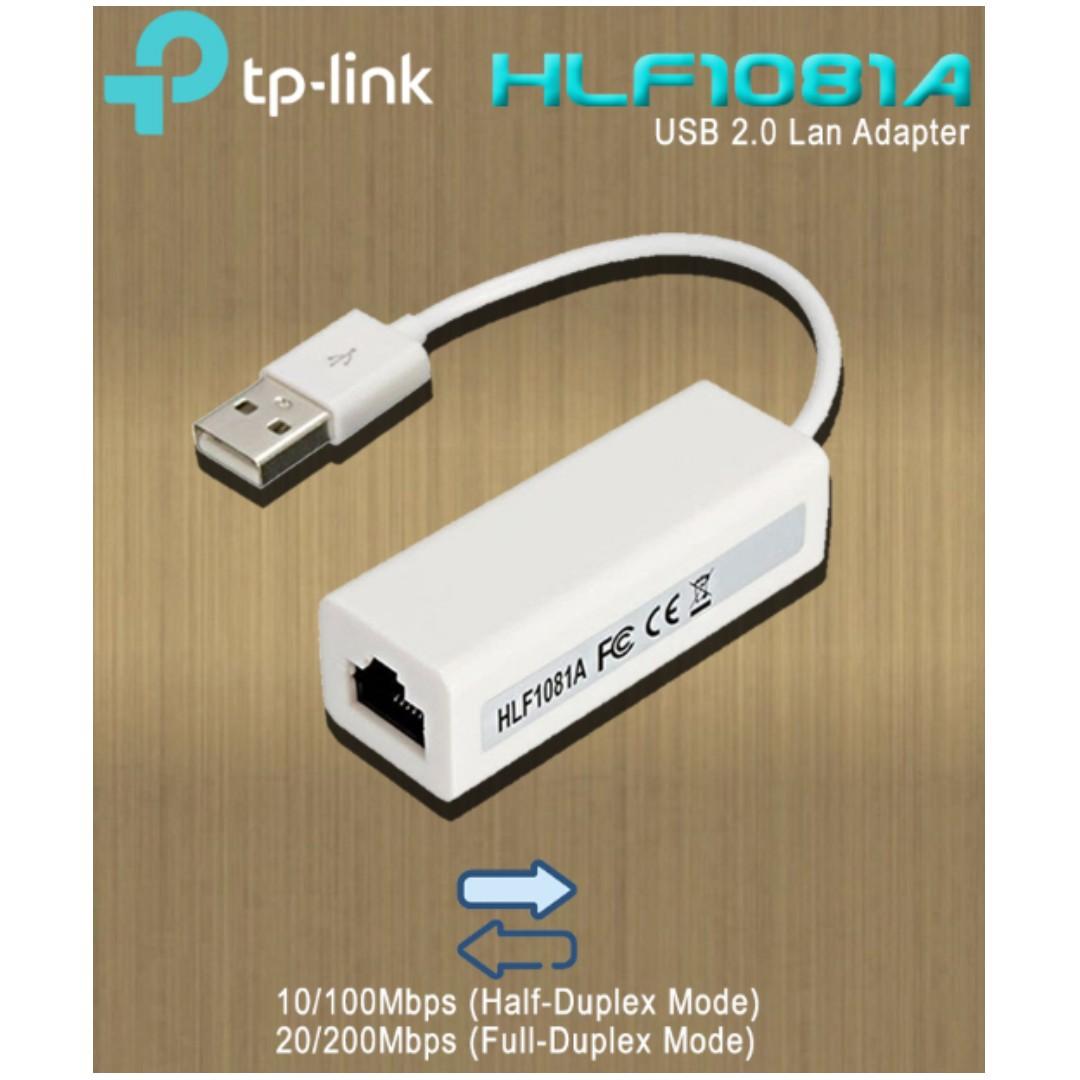 TPLink HLF1081A USB 2.0 Lan Adapter, Computers & Tech, Parts