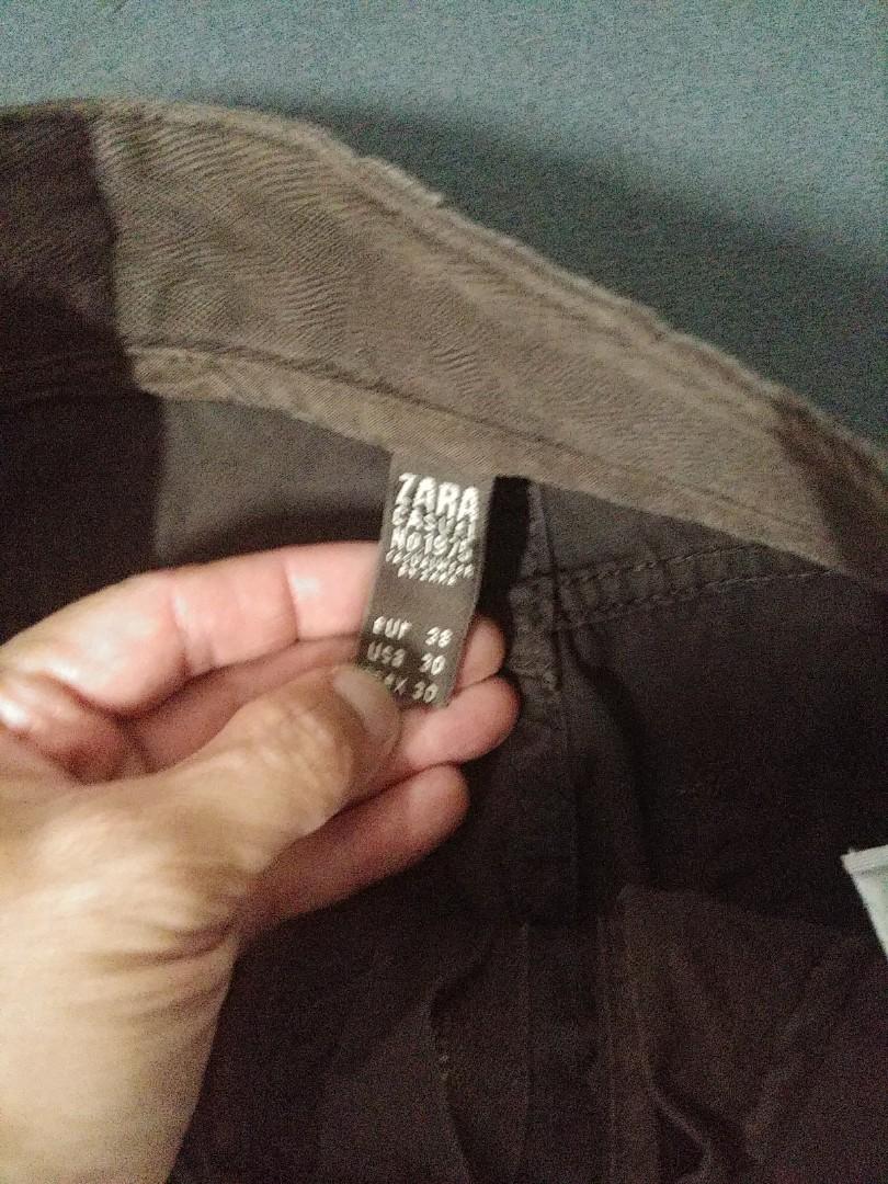 Walnut colour ZARA MAN Casual 1975 (size 30), Women's Fashion, Bottoms