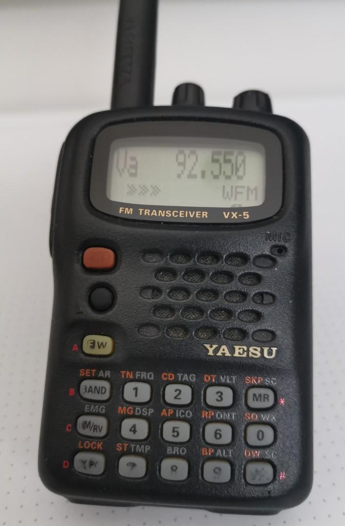 Yaesu VX-5R Radio Transceiver (Walkie Talkie), 手提電話, 對講機 