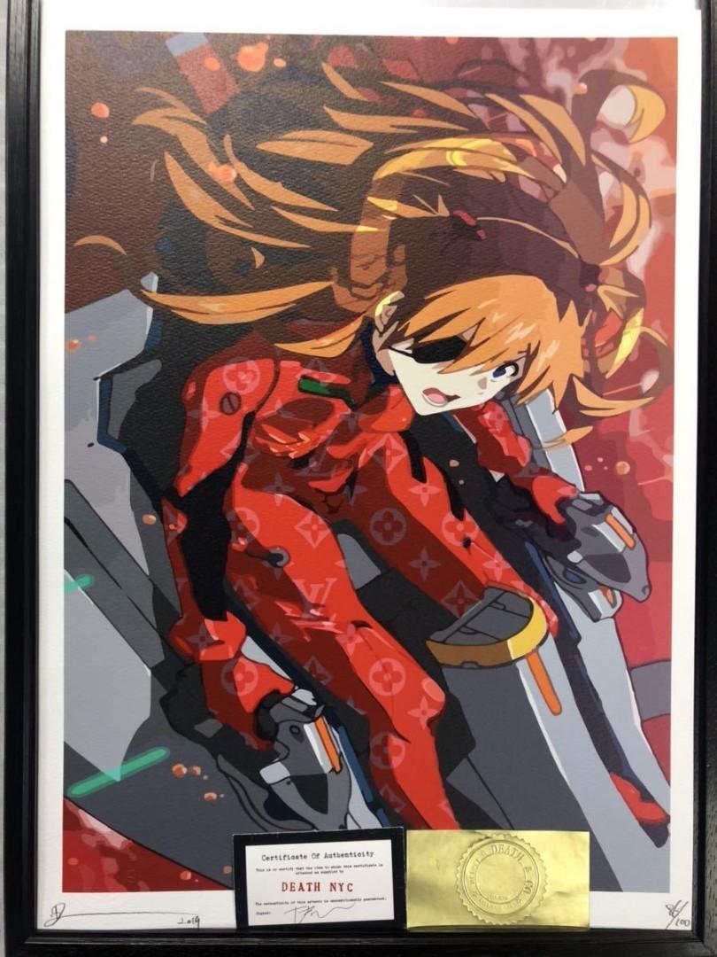 アスカ　エヴァンゲリオン　DEATH 心強く NYC ポスター 現代アート