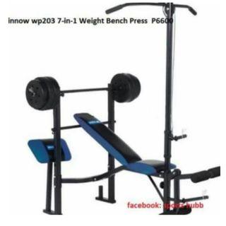 Winnow wp203 7-1 weight bench press with Plates