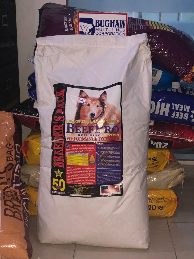 50lbs Beef Pro Dog Food Pets Supplies Pet Food On Carousell
