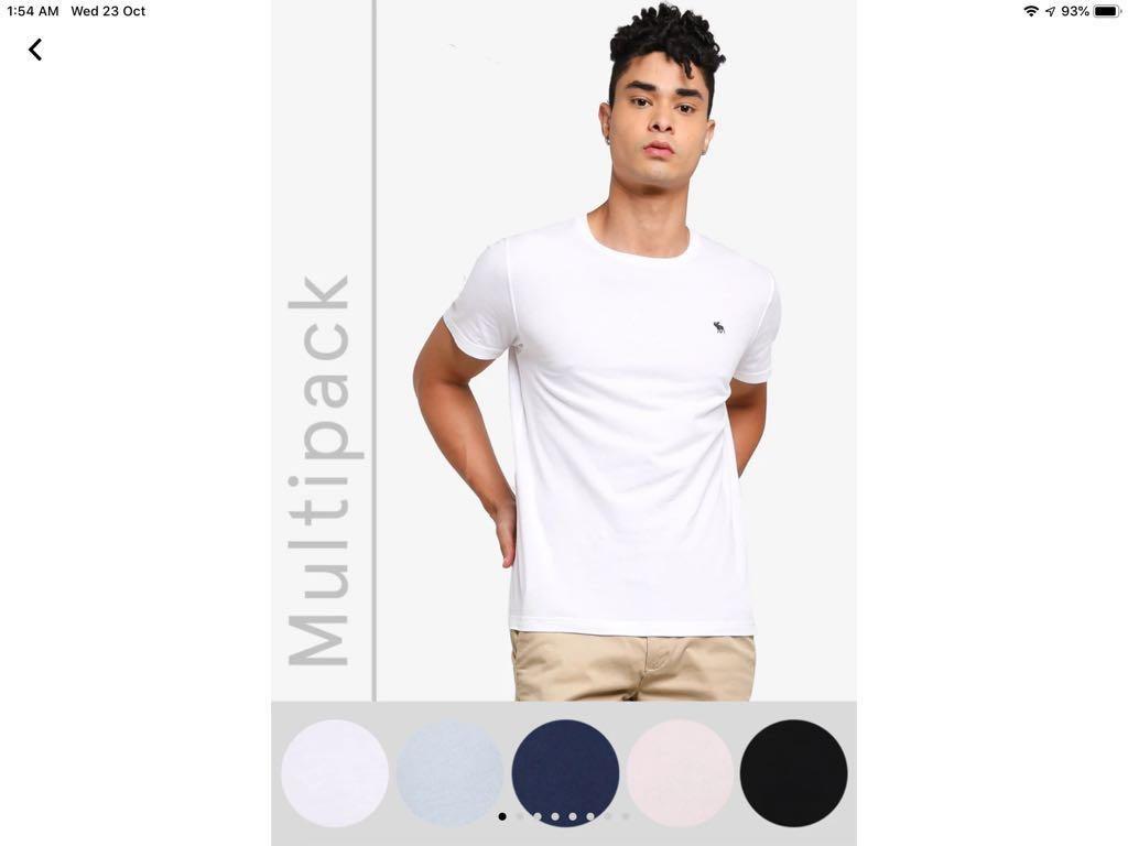 abercrombie and fitch multipack t shirt