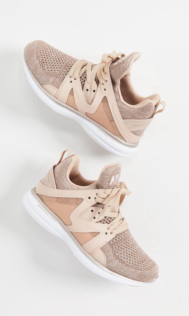 APL Athletic Propulsion Lab rose gold sneakers