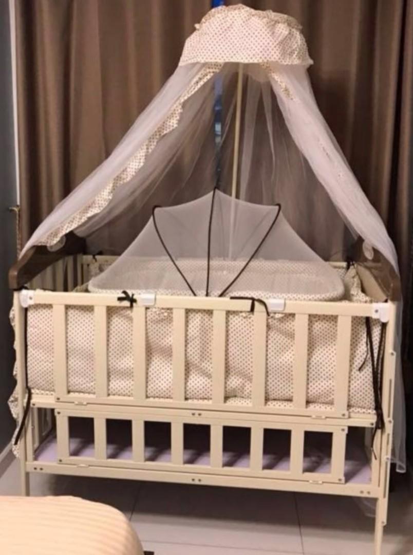 Apruva metal crib new arrivals with bassinet