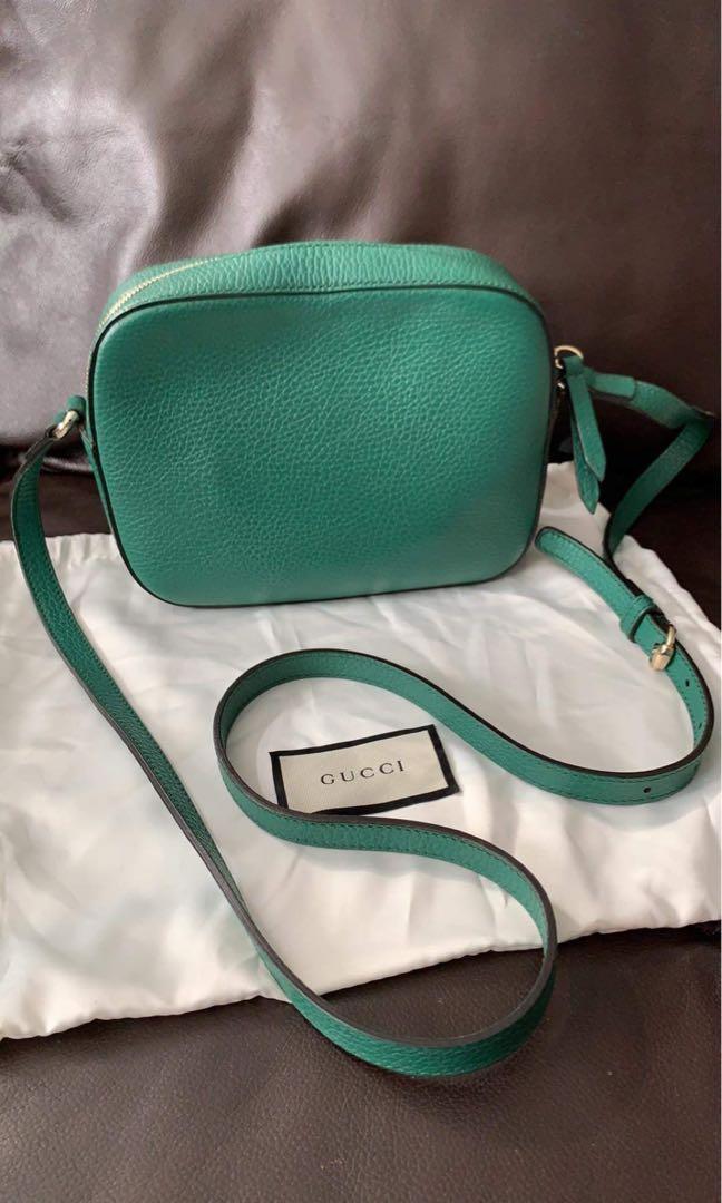 Gucci soho disco top bag emerald green
